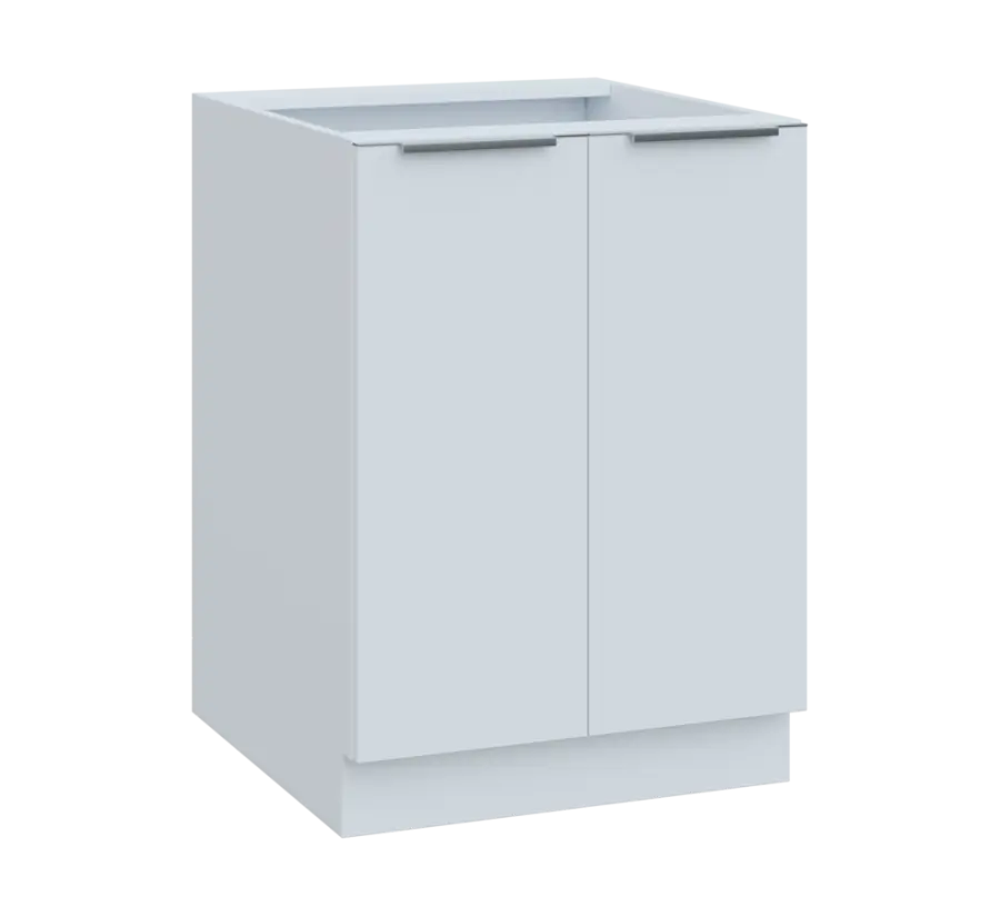 SIS - 6D2 spodní skříňka, 2-dveřová, 870x600x600, bílá